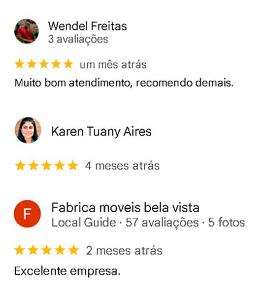 Google Avaliações Mobile